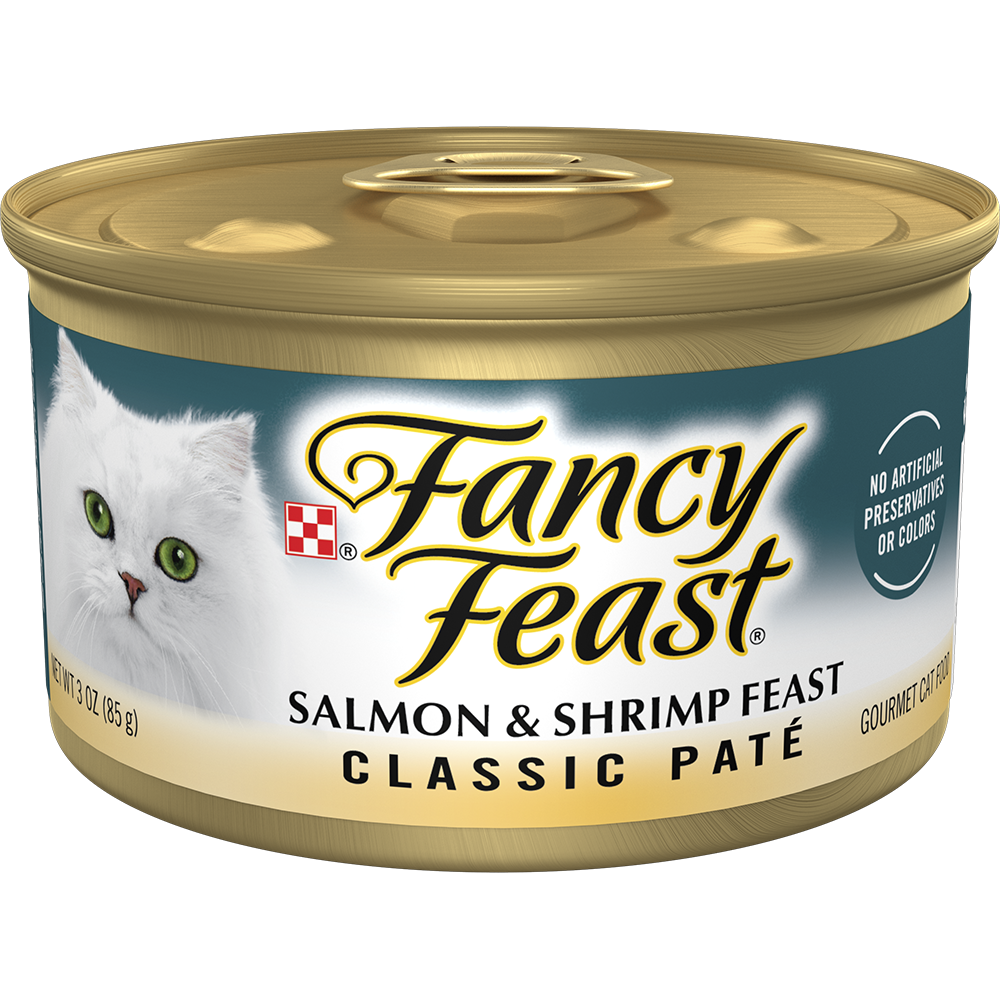 Classic Paté Salmon & Shrimp Feast Wet Cat Food