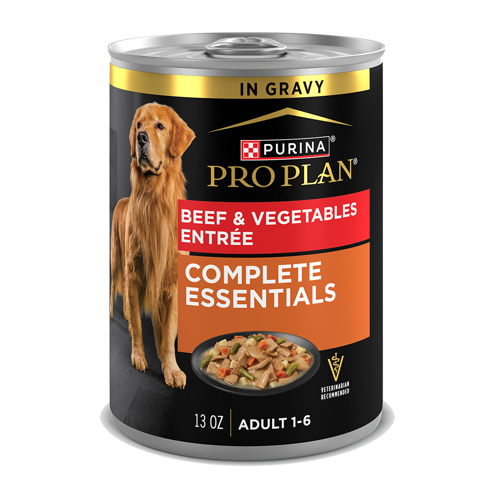 Complete Essentials Adult Beef & Vegetables Entrée Slices in Gravy Wet Dog Food